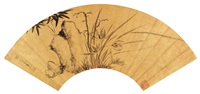 ORCHID, BAMBOO AND ROCK |  蘭竹石